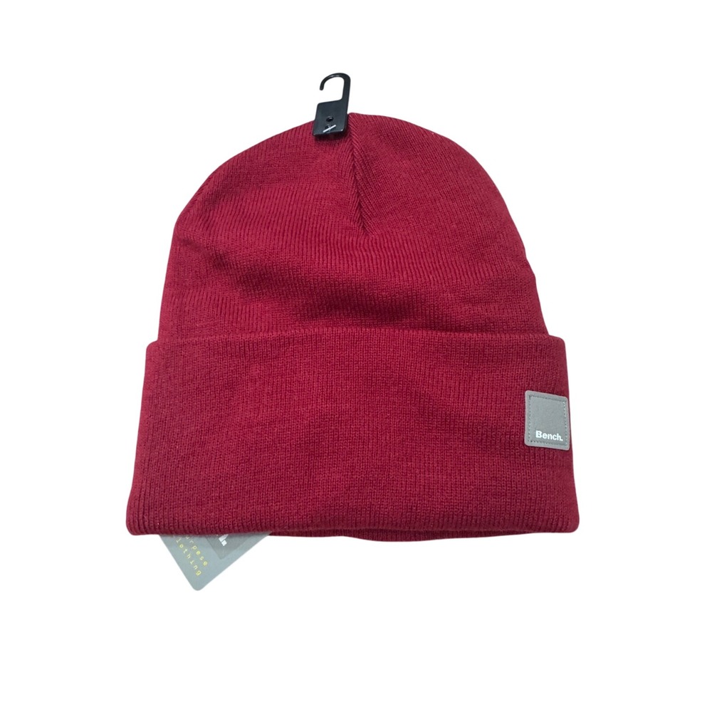 Bench. Knit Beanie Hat‎ Winter Warm Acrylic Red Casual Unisex NWT